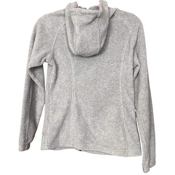Columbia Benton Springs Women's Small Full Zip Hooded Fleece Jacket Heather Grey - Picture 2 of 13